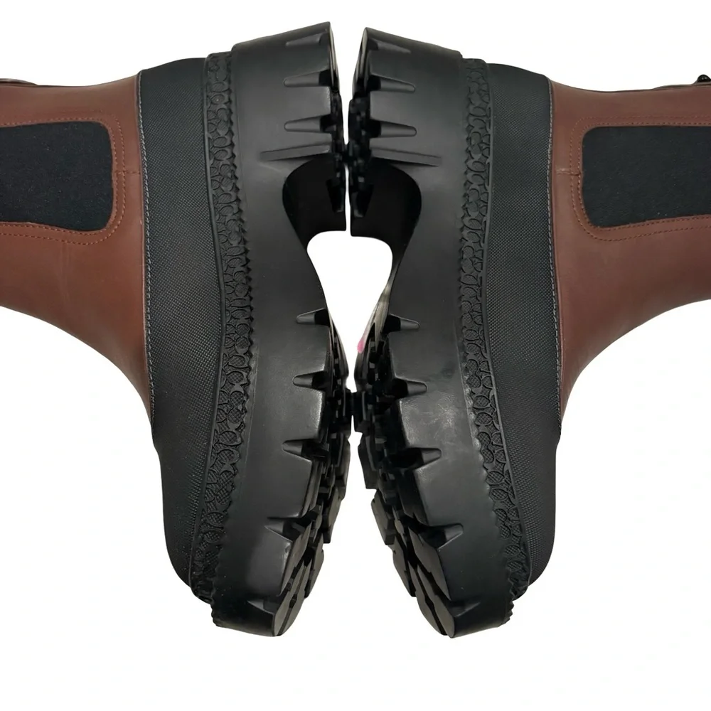 NWOT, COACH Jayla Chelsea Leather Ankle Boots, Sz 5.5 (fits like a Sz 5) - Picture 6 of 14